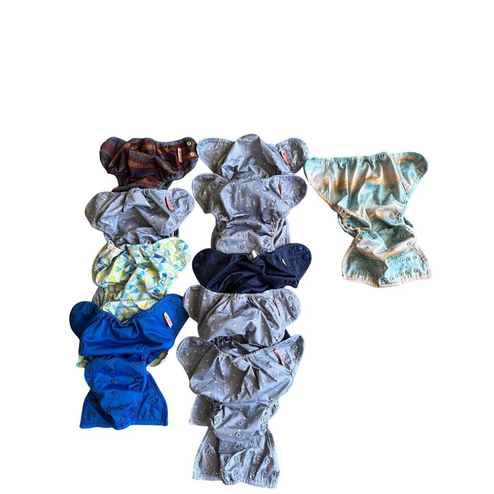 Lot of 10 Petite Crown One Size Cloth Diaper Covers
